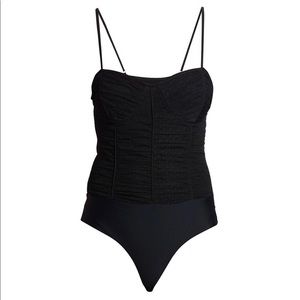 Cami NYC Nicole Bustier Silk Bodysuit - NWT